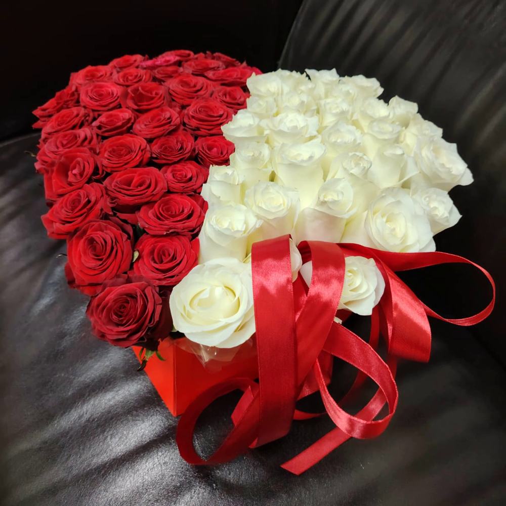 Коробочка в виде сердца "ты и я"