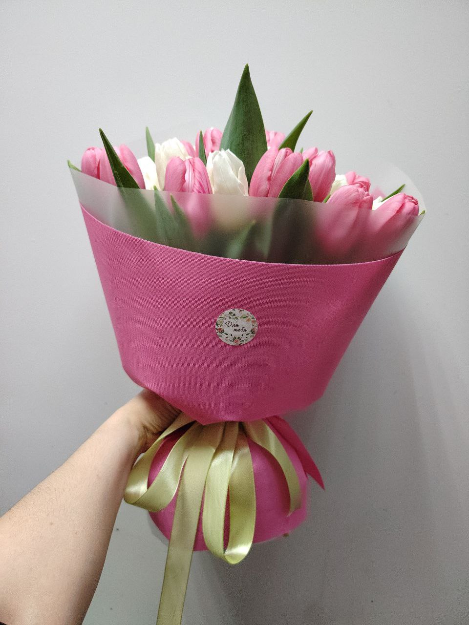 Букет тюльпанов микс "Нежные оттенки" 